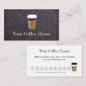 Simple design Gratuit Carte de fidélité café (Devant / Derrière)
