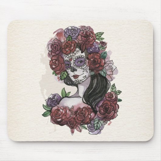 Simple Dia de los Muertos | Tapis de souris (Devant)