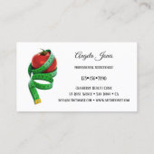 Simple diététiste nutritionniste Carte de visite (Dos)