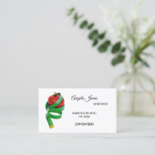 Simple diététiste nutritionniste Carte de visite (Debout devant)