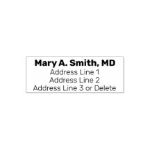 Simple Doctor's Kantoor Naam Retouradres