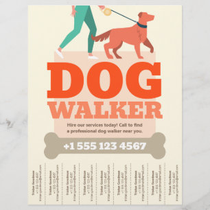 Simple Dog Walker Flyer