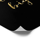 Simple Dream Big Black And Gold Poster 8x10 (Coin)