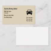 SImple Driving School Instructor Visitekaartje (Voorkant / Achterkant)