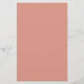 Simple Dusty Pink Typographie menu mariage minimal (Dos)