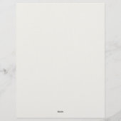 Simple Earth Tones Stationery Paper Briefhoofd (Achterkant)