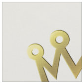 Simple Échantillon de Tissu Couronne Dorée (Fermer)