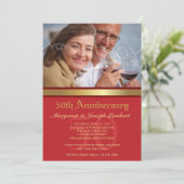 Simple Elegance 50e Mariage Invitation d'anniversa (Debout devant)