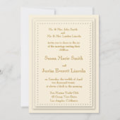 Simple Elegance Cream 5x7 Invitation (Devant)