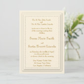 Simple Elegance Cream 5x7 Invitation (Debout devant)