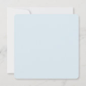 Simple élégance garçons baptême invitation (Dos)