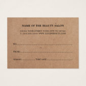 Simple élégance imprimé beauté Kraft (Dos)