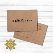 Simple élégance imprimé beauté Kraft