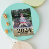 Simple Elégance photo de nouvelle année Carte de v