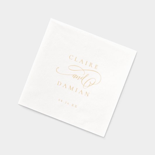 Simple Elegance Romantic Script Classic Wedding (Gauche)