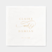 Simple Elegance Romantic Script Classic Wedding  (Recto)