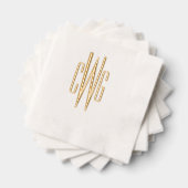 Simple Élégant 3 Lettre initiale Monogramme #4 (Insitu (empilé))