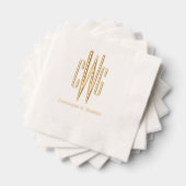 Simple Élégant 3 Lettre initiale Monogramme #4 Nom (Insitu (empilé))