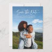 Simple Elegant 4-Photo Caligraphy QR Code (Voorkant)