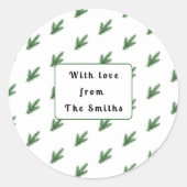 Simple élégant autocollant de Noël (Devant)