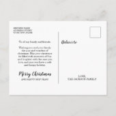 Simple Elegant avec la carte postale de Noël (Dos)
