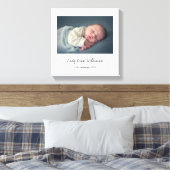 Simple Elegant Baby Photo Script Nom Toile Imprime (Insitu(Chambre))