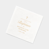 Simple Élégant Baptême Croix en Or (Gauche)