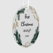 simple élégant bébé premier noël (devant)