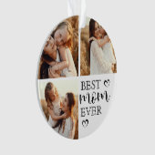 Simple Elegant Best Mom Ever Cute Photo Collage (devant)
