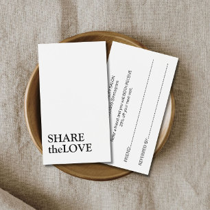 Simple Elegant Black and White Reference Kaart