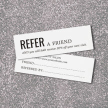 Simple Elegant Black and White Reference Kaart