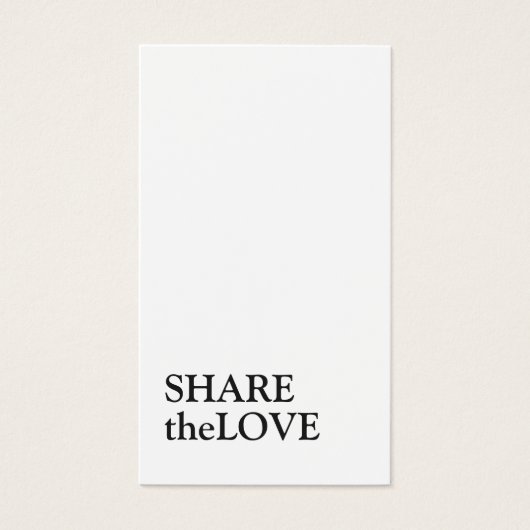 Simple Elegant Black and White Reference Kaart (Voorkant)