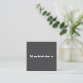 Simple Elegant Black and White Reference Kaart (Staand voorkant)