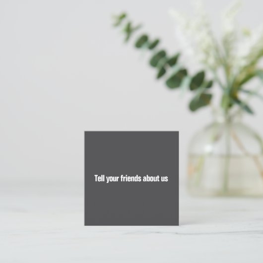 Simple Elegant Black and White Reference Kaart (Staand voorkant)