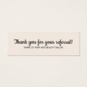 Simple Elegant Black Old White Carte de référence (Devant)