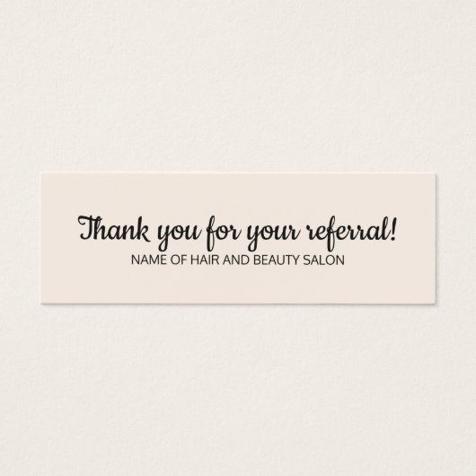 Simple Elegant Black Old White Carte de référence (Devant)