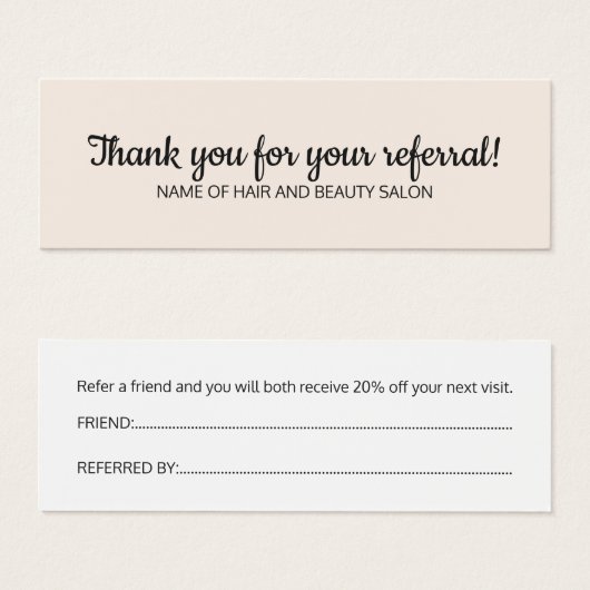 Simple Elegant Black Old White Reference Kaart (Voorkant /achterkant)