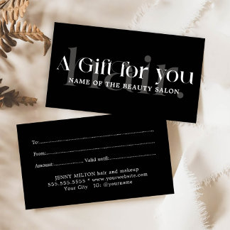 Simple Elegant Black White Beauté