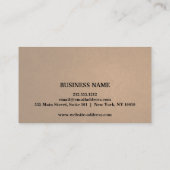 Simple Elegant Black White Beauty Appointard Afsprakenkaartje (Achterkant)