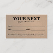 Simple Elegant Black White Beauty Appointard Afsprakenkaartje (Voorkant)