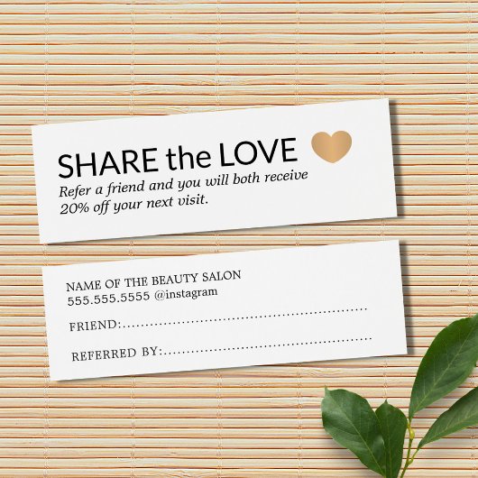 Simple Elegant Black White Gold Heart