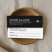 Simple Elegant Black White Gold Heart Référence