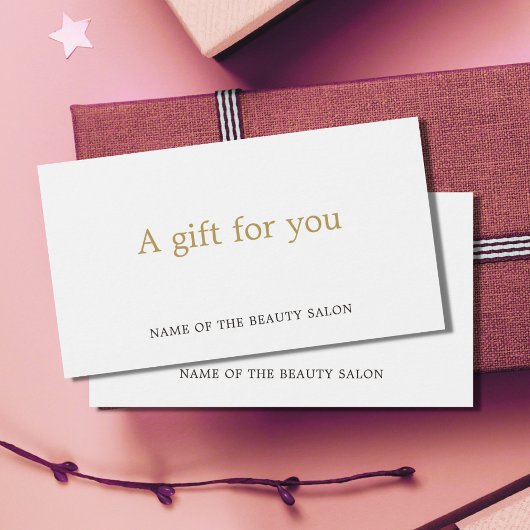 Simple Elegant Blanc Faux Or Beauté