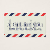 Simple Elegant Bleu Rouge cadeau beauté (Devant)