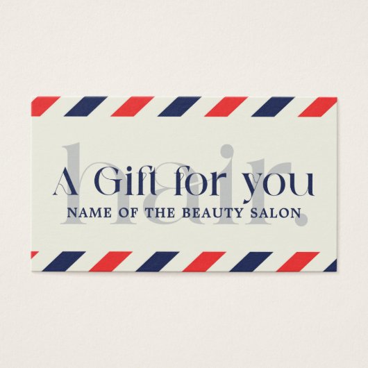 Simple Elegant Bleu Rouge cadeau beauté (Devant)