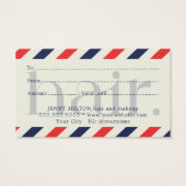 Simple Elegant Bleu Rouge cadeau beauté (Dos)