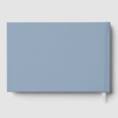 Simple Elegant Blue Grey Minimalist Gold (Verso)