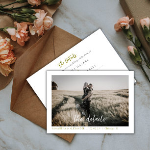 Simple Elegant Boho Invitation photo personnalisée