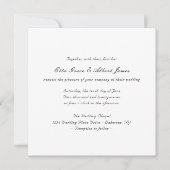 Simple Elegant Botanical Square Wedding Invitation (Devant)