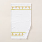 Simple, Élégant, Bouddha doré moderne sur fond bla (Serviette à main)